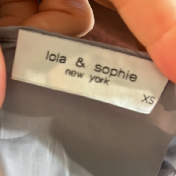 Lola & Sophie Sleeveless Top Safari Tank Zipper Pockets Size XS Gray - Picture 6 of 8